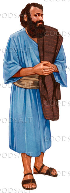 Bearded Man in Biblical Robe