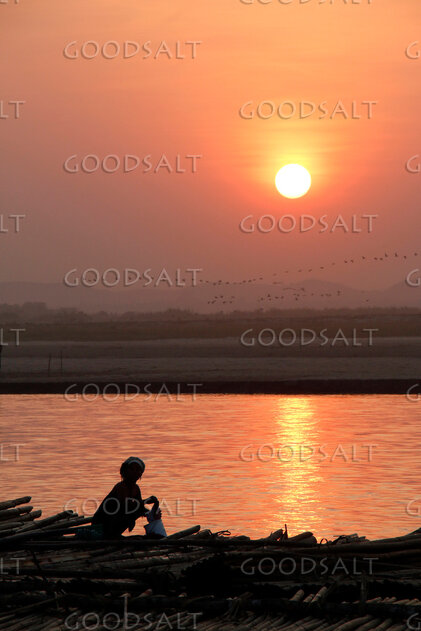 Sunset in Asia