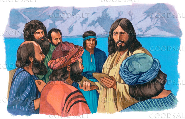 Jesus Blesses the Loaves