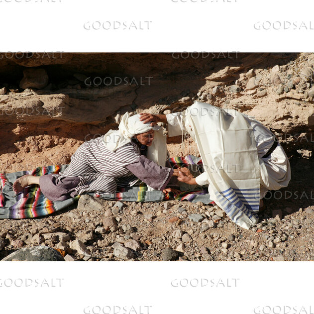 Jesus Touches the Wounded Man