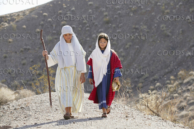 Israelite Children on the Wilderness Path