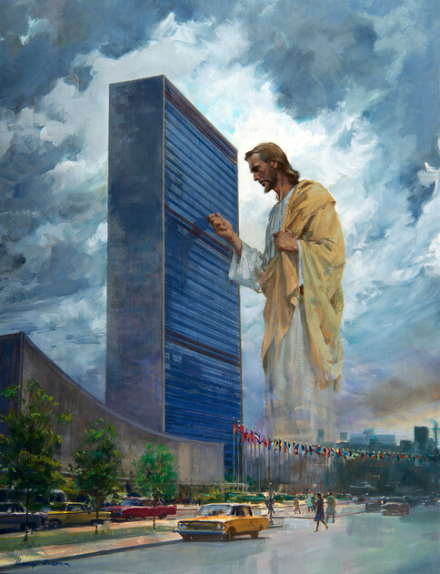 Christ Knocking at United Nations