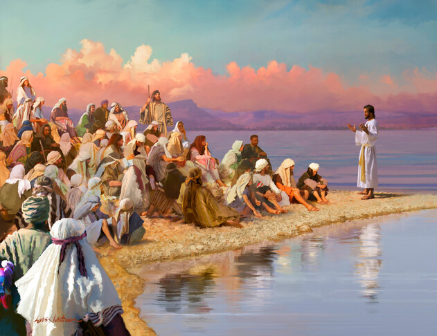 Jesus Teaching by the sea of Galilee