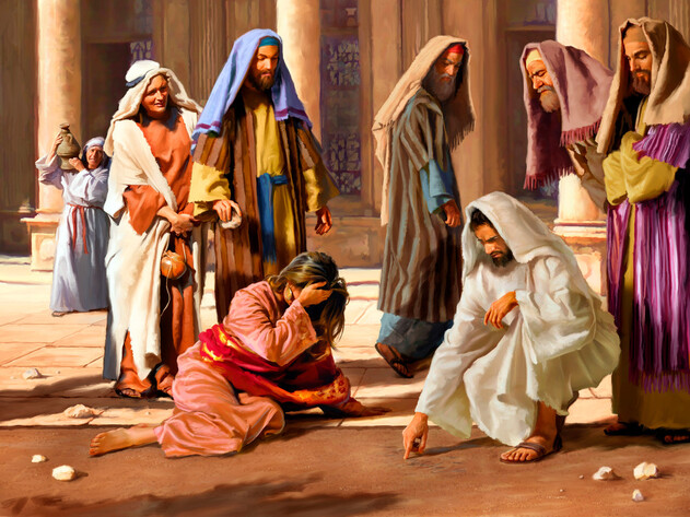 Jesus Writes in the Dust