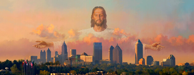 Jesus Watching over Atlanta, Georgia