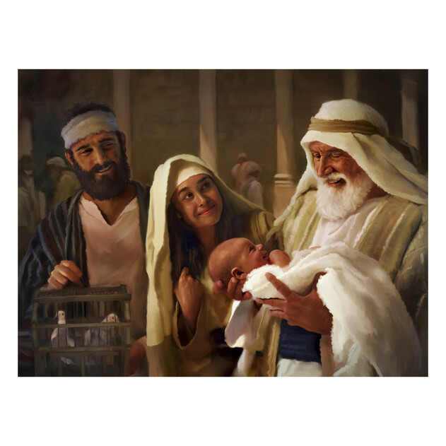 Simeon's Blessing - 24" x 18" - Gallery Wrap - Product view