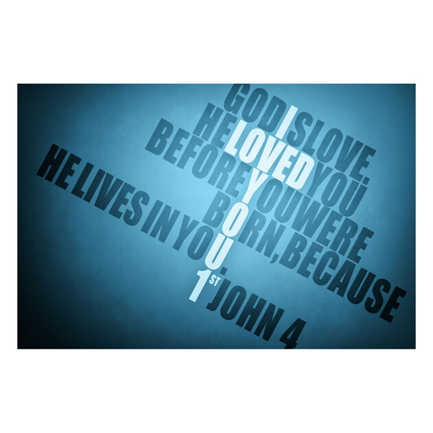 God Is Love - 30" x 20" - Gallery Wrap - Product view