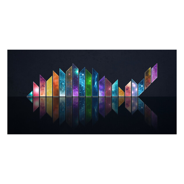 Universe in Shape of a Fish - 24" x 12" - Gallery Wrap - Product view