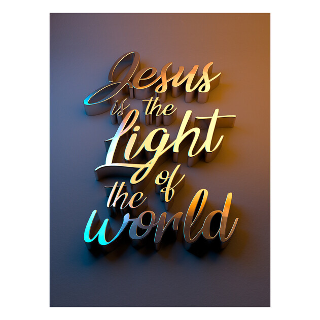 Jesus Is the Light of the World - 18" x 24" - Gallery Wrap - Product view