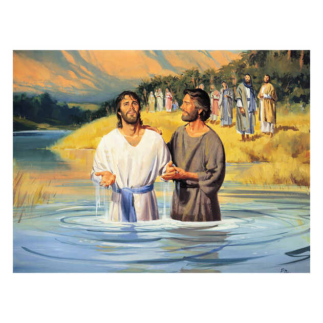 Jesus Pleased God - 24" x 18" - Gallery Wrap - Product view