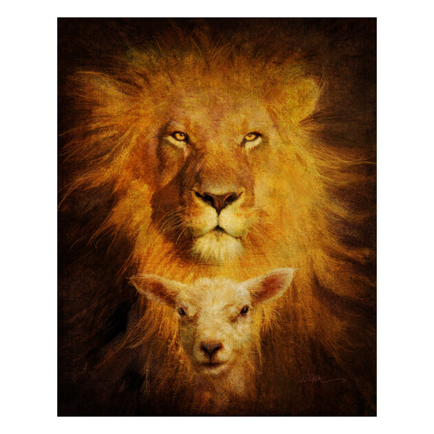 Lion and Lamb - 16" x 20" - Gallery Wrap - Product view