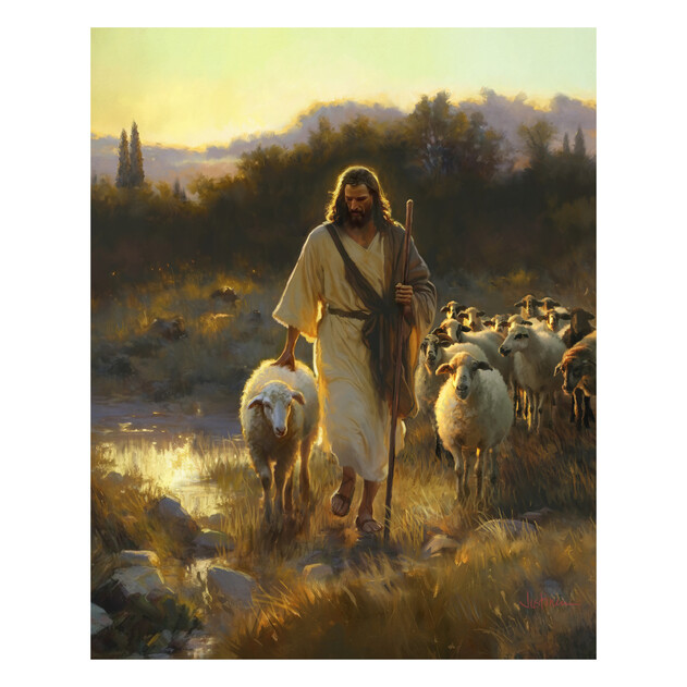 Jesus the Shepherd - 16" x 20" - Gallery Wrap - Product view