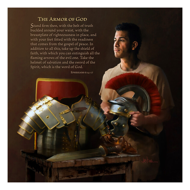 The Armor of God - 16" x 16" - Gallery Wrap - Product view