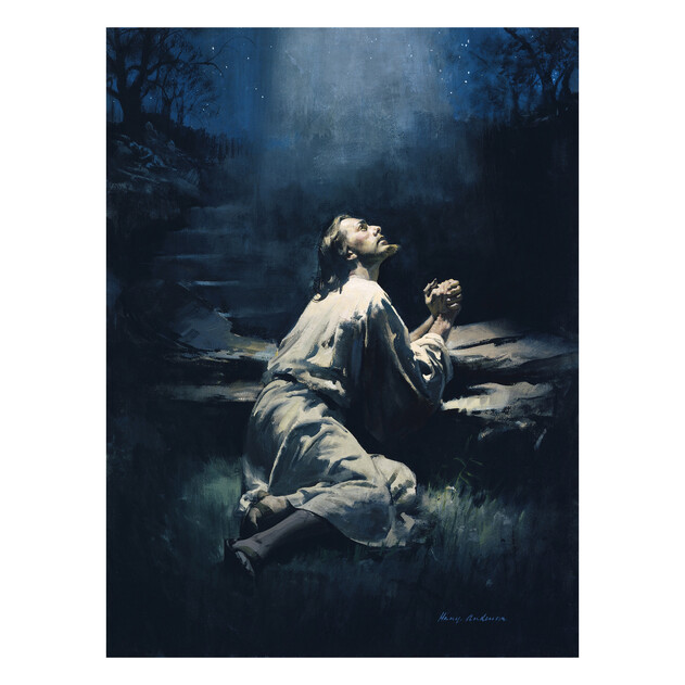 Jesus in Gethsemane - 18" x 24" - Gallery Wrap - Product view