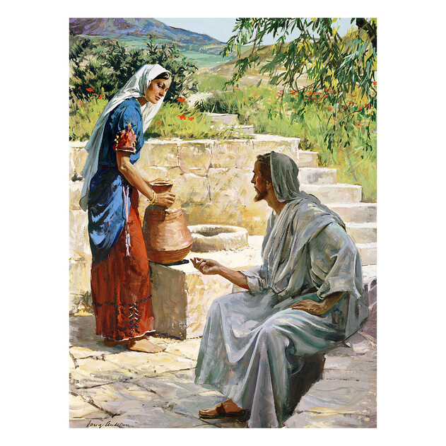 Woman at the Well - 18" x 24" - Gallery Wrap - Product view