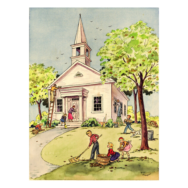 Reopening A Church - 18" x 24" - Gallery Wrap - Product view