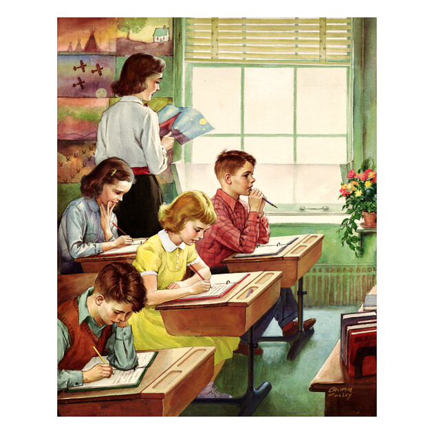 Taking Examination - 16" x 20" - Gallery Wrap - Product view