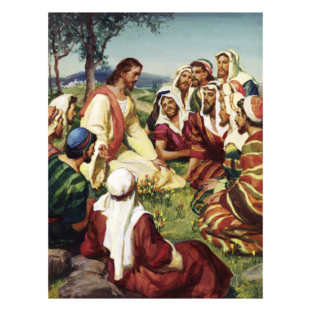 Jesus Teaching - 18" x 24" - Gallery Wrap - Product view