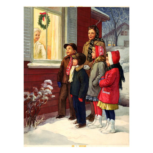 Singing Carols - 18" x 24" - Gallery Wrap - Product view