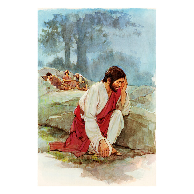 Jesus in Gethsemane - 20" x 30" - Gallery Wrap - Product view