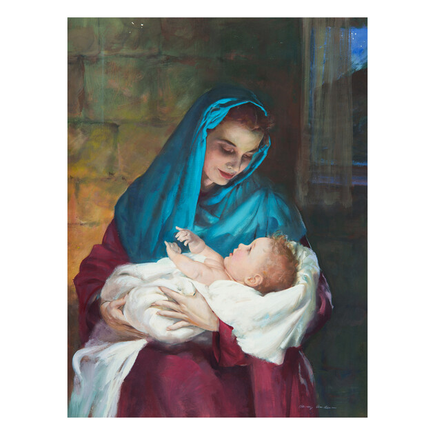 Mary and Baby Jesus - 18" x 24" - Gallery Wrap - Product view