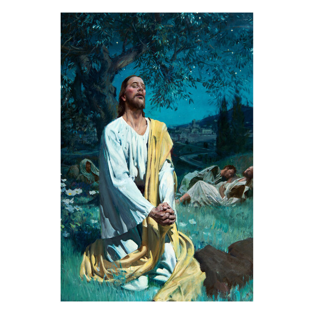 Christ Prays in Gethsemane - 20" x 30" - Gallery Wrap - Product view