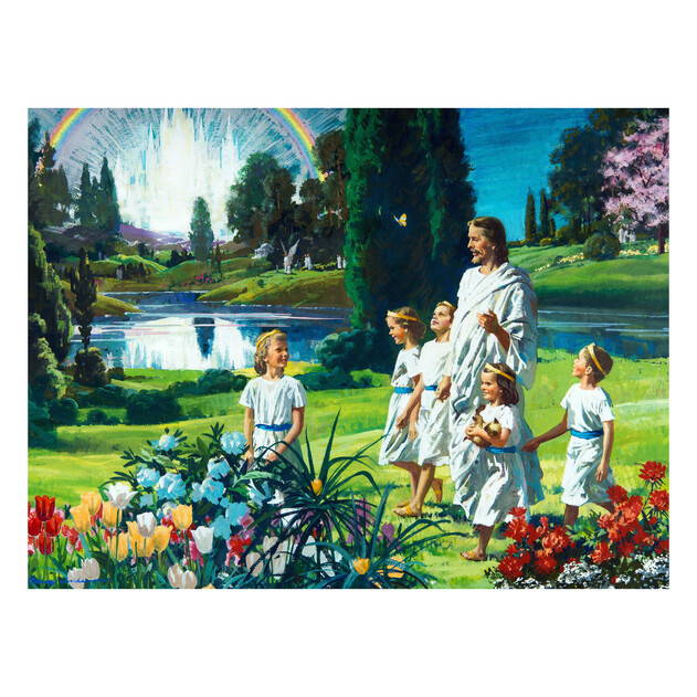 Walking With Jesus - 24" x 18" - Gallery Wrap - Product view