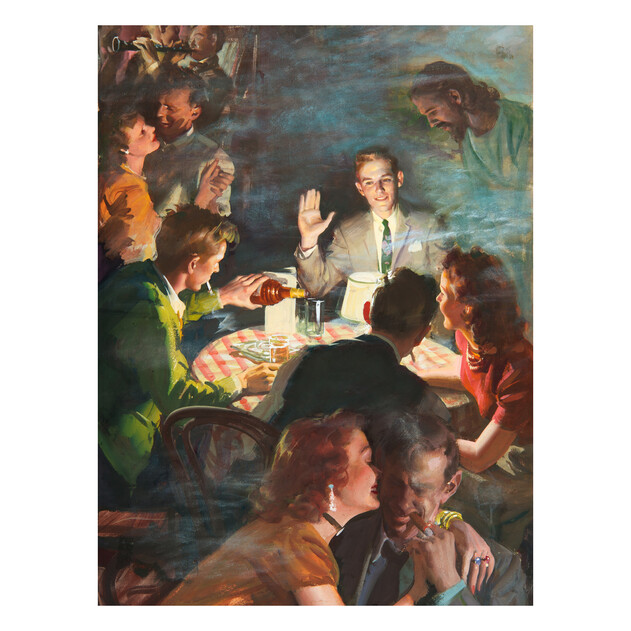 Abstainer at Wild Party - 18" x 24" - Gallery Wrap - Product view