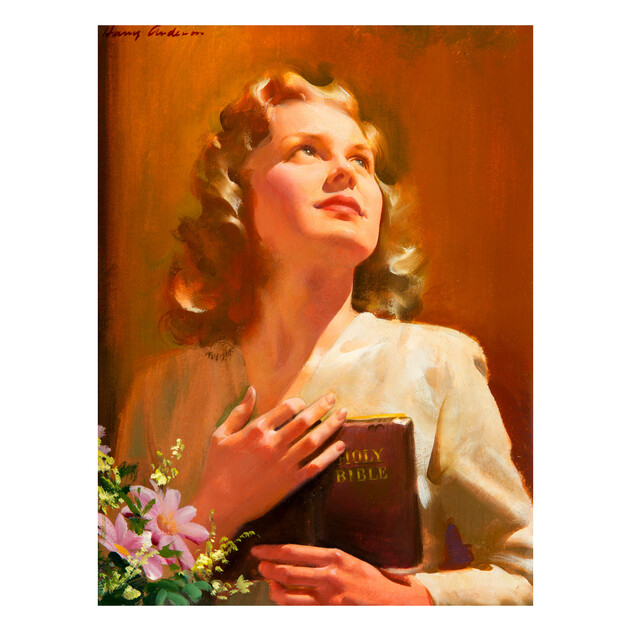 Decision, Young Girl, Red Hair - 18" x 24" - Gallery Wrap - Product view