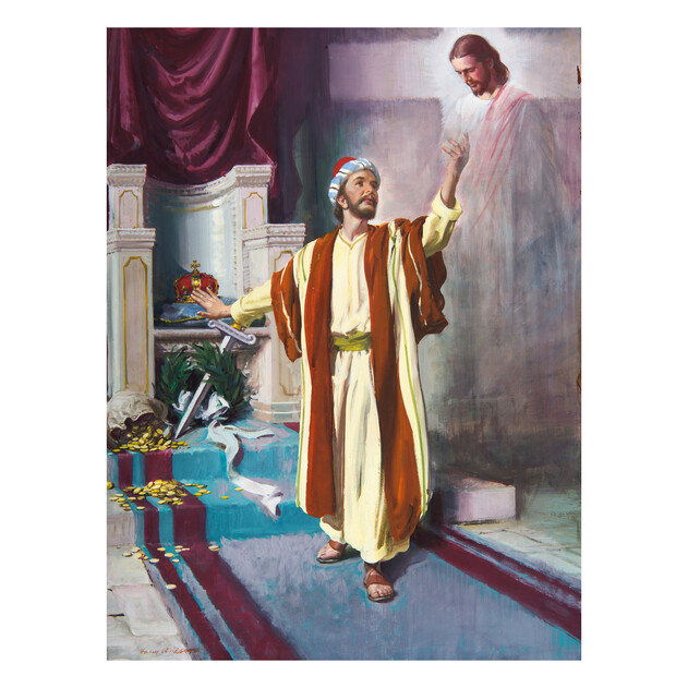 Even in Prison, Paul Looks to the Future and Has His Eyes On Christ - 18" x 24" - Gallery Wrap - Product view