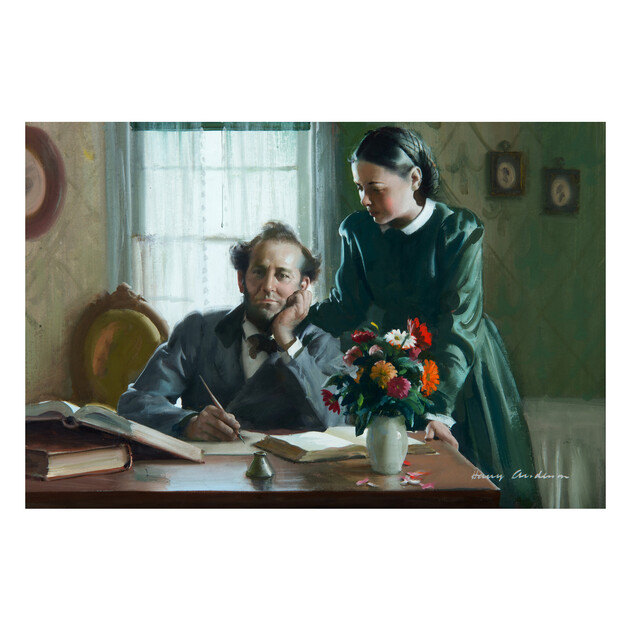 James and Ellen White - 30" x 20" - Gallery Wrap - Product view