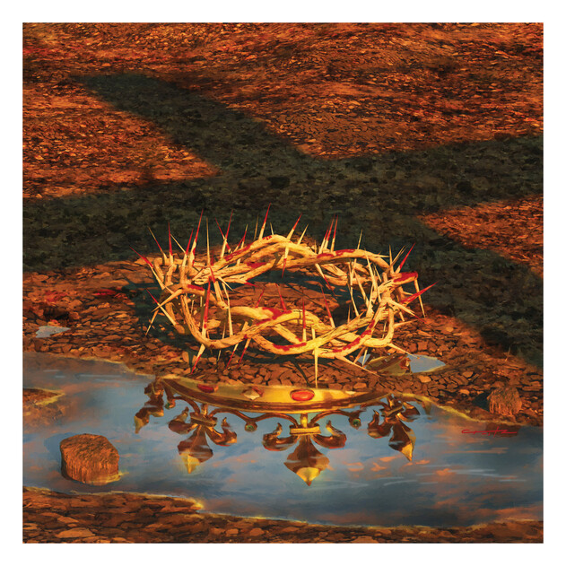 Crown Reflection - 16" x 16" - Gallery Wrap - Product view