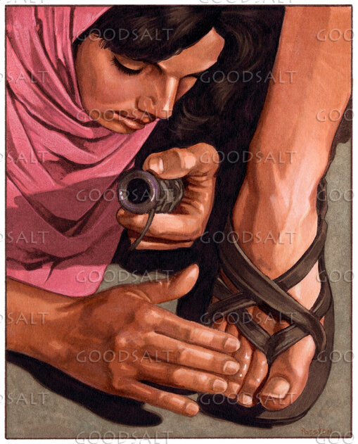 Anointing Jesus' Feet