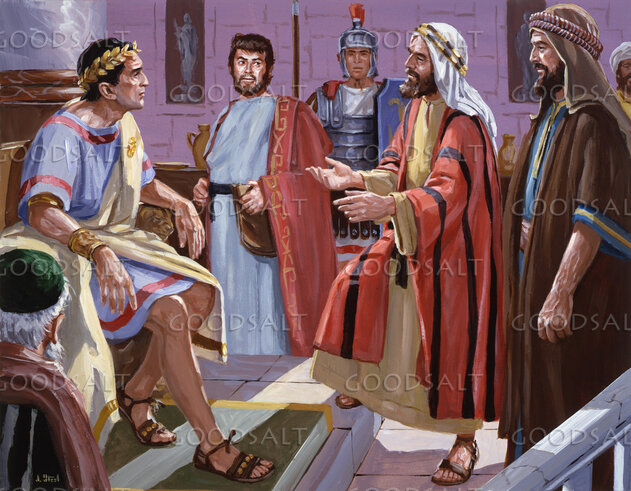 Barnabas and Saul Before Sergius Paulus