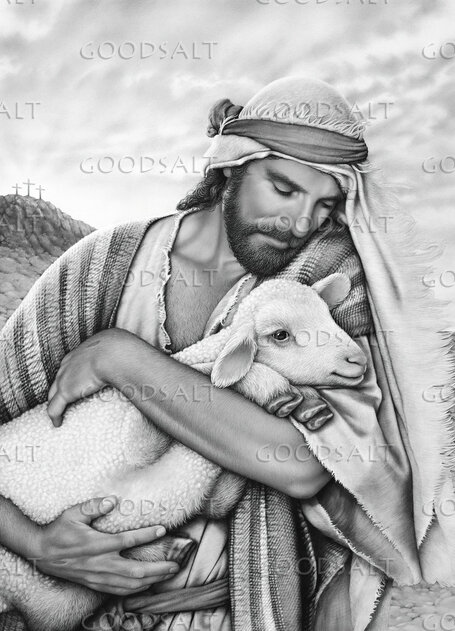 Christ and Lamb at Golgotha