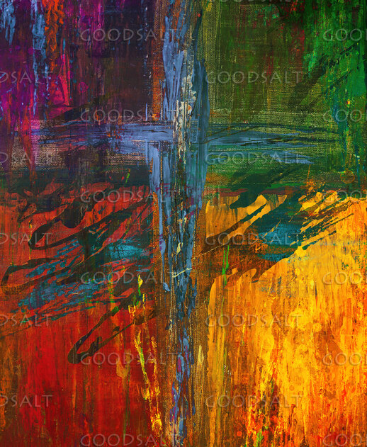 Colorful Painted Cross