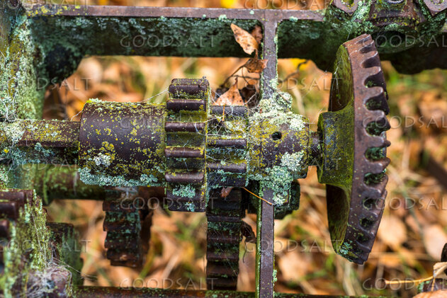 Detail of vintage machinery.