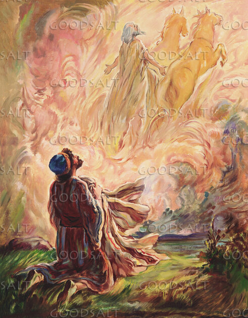 Elijah Whirled to Heaven in Chariot