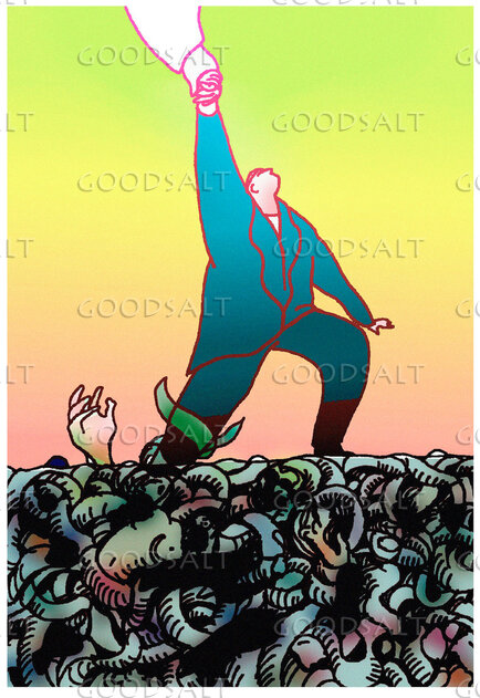 God's Hand Saving Man