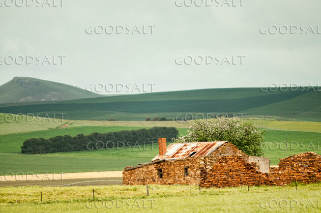 heritage farm building ruins after best times have passed