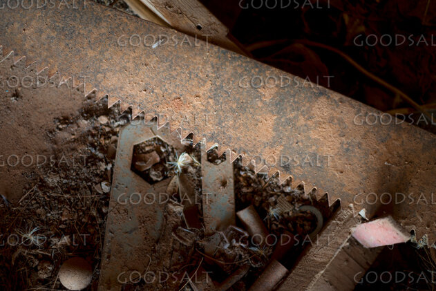 heritage remains An abandoned farm house