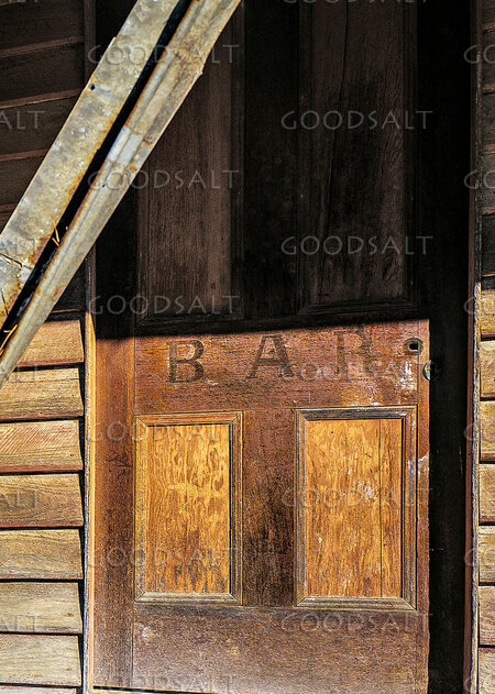 Heritage remains of derelict country hotel.