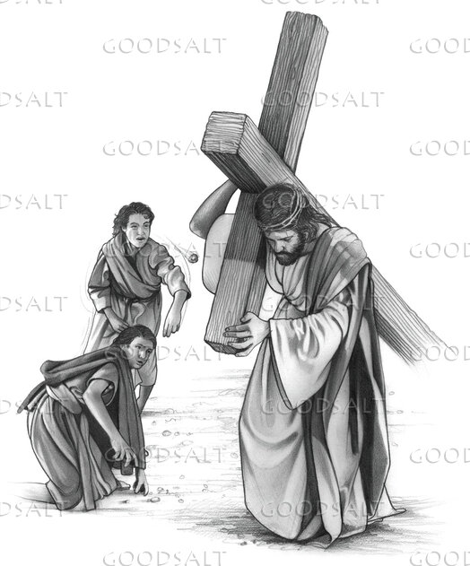 Jesus Carries Cross