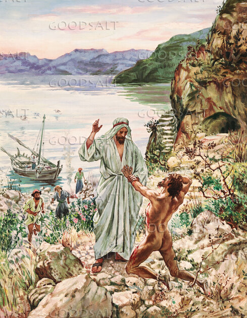Jesus Heals the Demoniac of Gadara