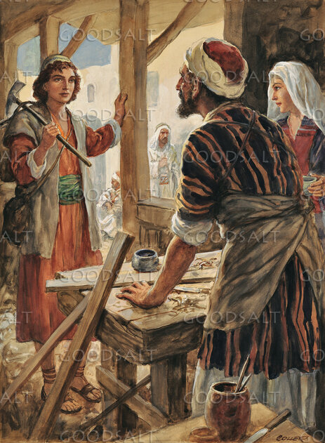 Jesus in Carpenter Shop