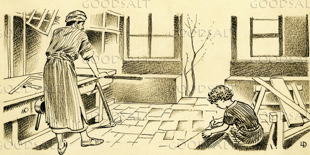 Jesus in Carpenter's Shop