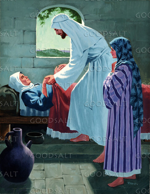 Jesus Raising Peter's Mother-In-Law