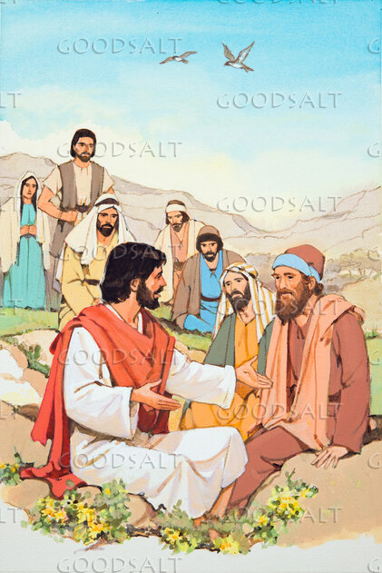 Jesus Talks With His Disciples