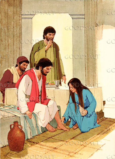 Mary Anoints Jesus' Feet
