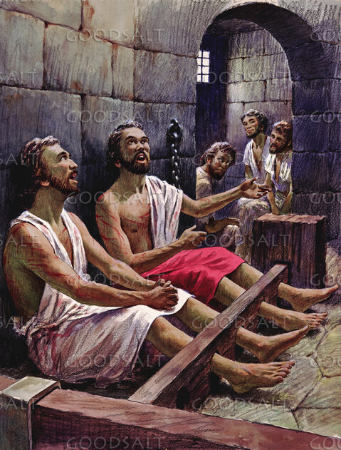 Paul and Silas in Prison